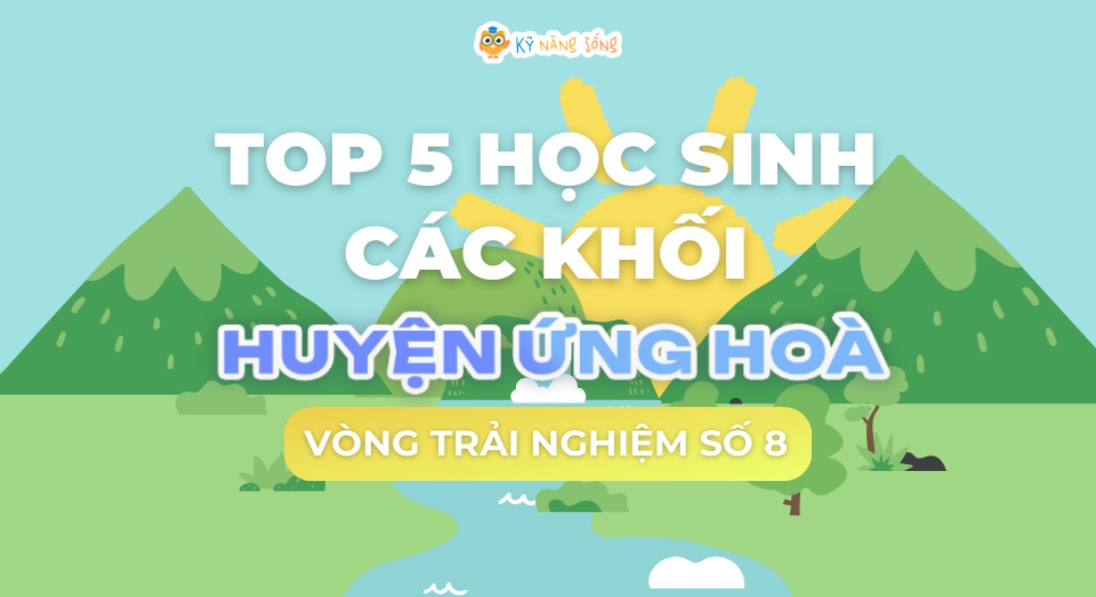 HUYỆN ỨNG HOÀ  - TÔN VINH TOP 5 HỌC SINH ĐIỂM CAO CÁC KHỐI -  VÒNG TRẢI NGHIỆM SỐ 8